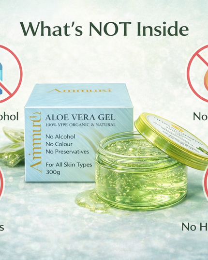 Organic Aloe Vera Gel 300g | Soothing, Hydration & After-Sun | Ammuri