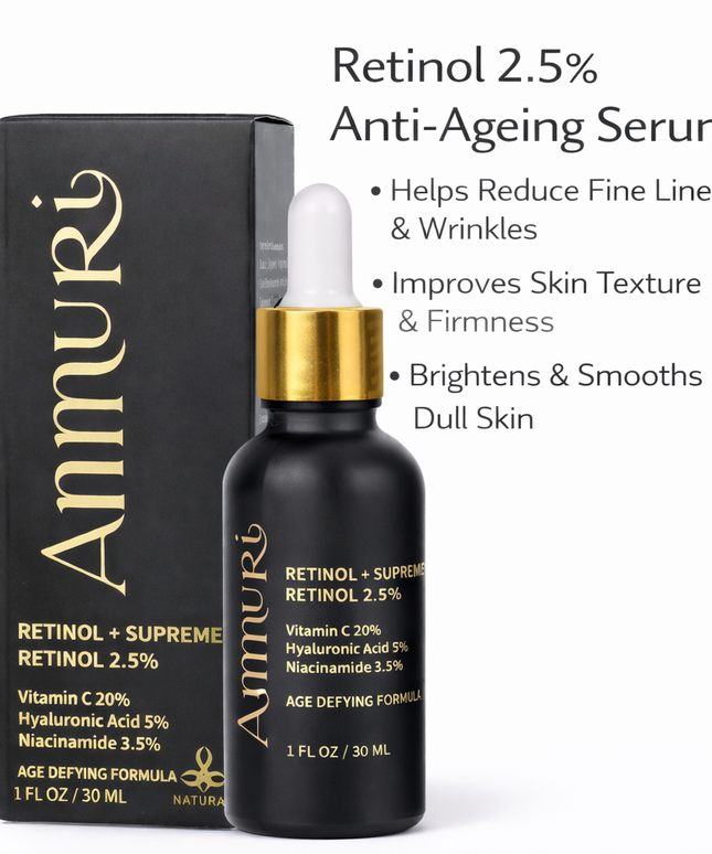Retinol Supreme 2.5% Serum for Anti-Ageing & Age-Defying Skin | Ammuri