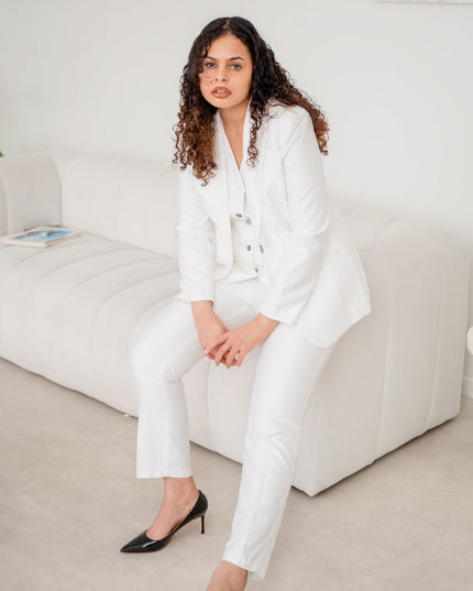 The snow white spark 3-piece pantsuit (UK size 12)
