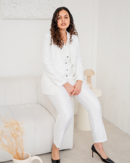 The snow white spark 3-piece pantsuit (UK size 12)