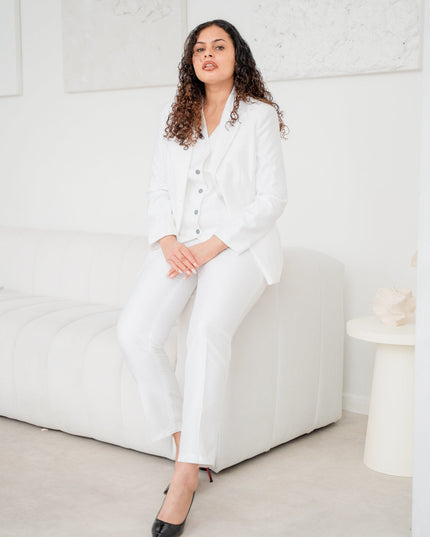 The snow white spark 3-piece pantsuit (UK size 12)