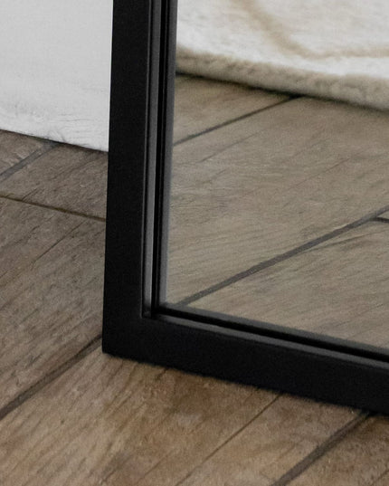 Yoko - Black Metal Gentle Arch Mirror - 120cm x 95cm